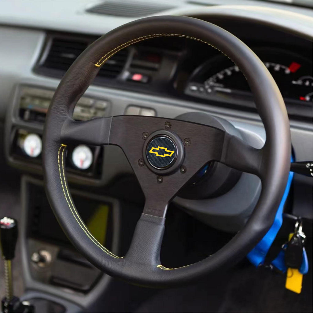 Brand New Universal Chevrolet Car Horn Button Black Steering Wheel Horn Button Center Cap
