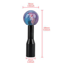 Load image into Gallery viewer, Brand New Universal Star Galaxy Manual Gear Stick Shift Knob M8 M10 M12 &amp; Black Shifter Extender Extension