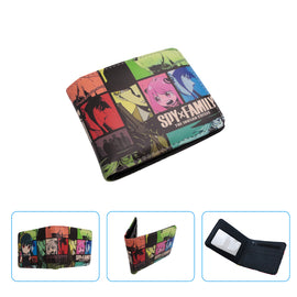 Brand New Unisex SPY X Family Anya Forger Anime Purse Short Bifold Fashion Leather Wallet