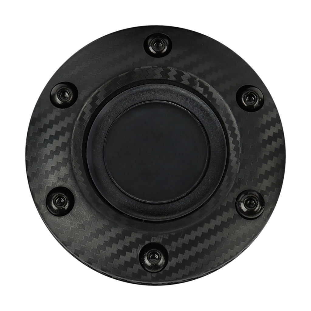 Brand New 350mm 14" Universal JDM Deep Dish Dark Wood ABS Racing Steering Wheel Black Spoke