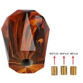 BRAND NEW JDM 60mm Universal Diamond Fire Aluminum Manual Gear Stick Shift Knob Shifter M8 M10 M12