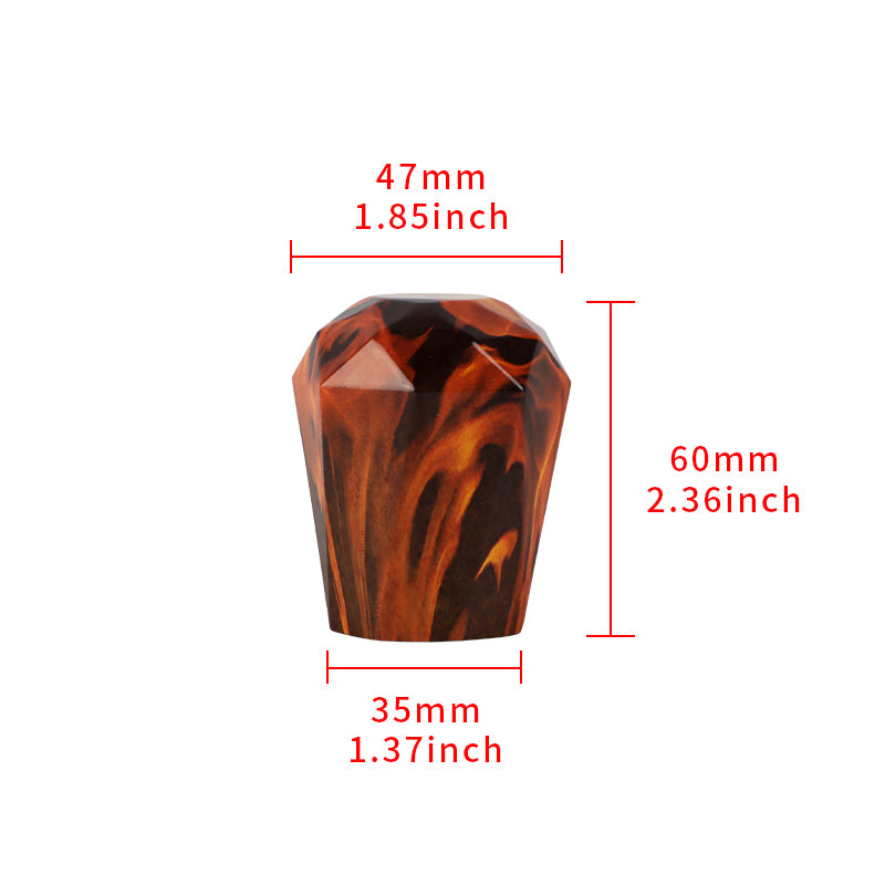 BRAND NEW JDM 60mm Universal Diamond Fire Aluminum Manual Gear Stick Shift Knob Shifter M8 M10 M12