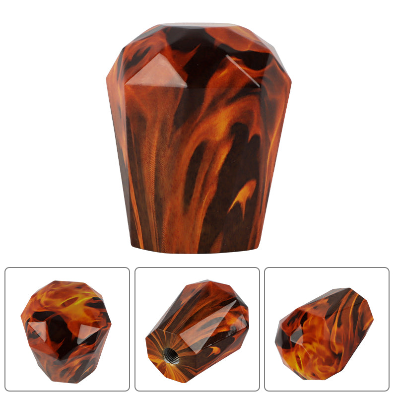 BRAND NEW JDM 60mm Universal Diamond Fire Aluminum Manual Gear Stick Shift Knob Shifter M8 M10 M12