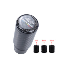 Load image into Gallery viewer, Brand New Universal Mugen Black Real Carbon Fiber Racing Gear Stick Shift Knob For MT Manual M12 M10 M8