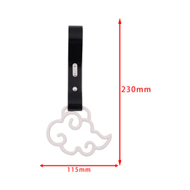 Brand New Cloud Handle White JDM TSURIKAWA Ring Subway Train Bus Black Handle Strap Charm Drift
