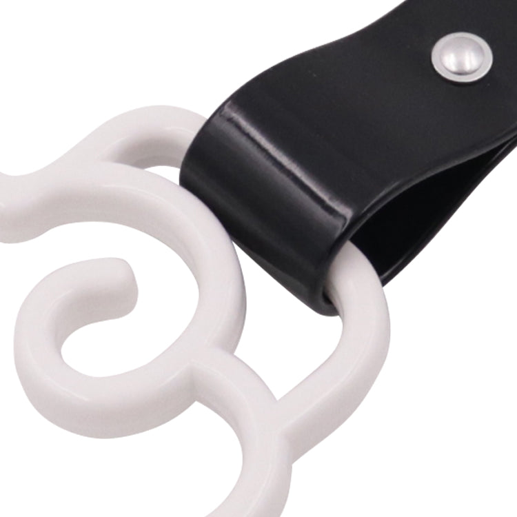 Brand New Cloud Handle White JDM TSURIKAWA Ring Subway Train Bus Black Handle Strap Charm Drift