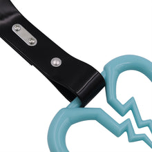 Load image into Gallery viewer, Brand New Broken Heart Teal JDM TSURIKAWA Ring Subway Train Bus Handle Strap Charm Drift