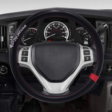 Load image into Gallery viewer, BRAND NEW JAGUAR 15&quot; Diameter Car Steering Wheel Cover Carbon Fiber Style Look