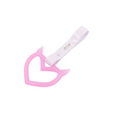 Load image into Gallery viewer, Brand New Devil Demon Heart Pink Glows In The Dark JDM TSURIKAWA Ring Subway Train Bus Handle Strap Charm Drift