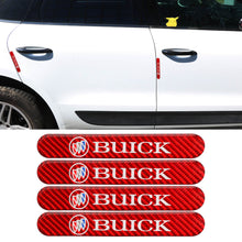 Load image into Gallery viewer, Brand New 4PCS Buick Real Carbon Fiber Red Car Trunk Side Fenders Door Badge Scratch Guard Sticker