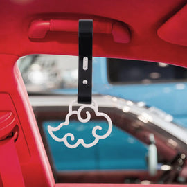 Brand New Cloud Handle White JDM TSURIKAWA Ring Subway Train Bus Black Handle Strap Charm Drift