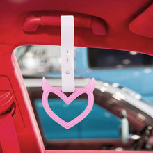 Load image into Gallery viewer, Brand New Devil Demon Heart Pink Glows In The Dark JDM TSURIKAWA Ring Subway Train Bus Handle Strap Charm Drift