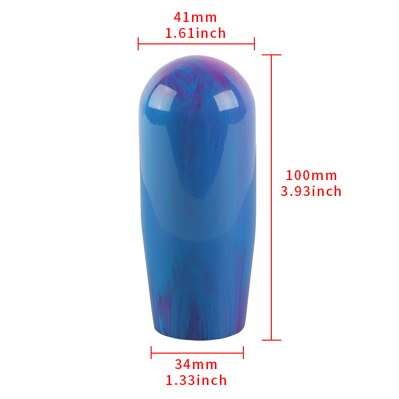 Brand New JDM Universal JDM Blue 10CM Marble Style Stick Manual Gear Shift Knob Shifter M8 M10 M12