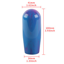 Load image into Gallery viewer, Brand New JDM Universal JDM Blue 10CM Marble Style Stick Manual Gear Shift Knob Shifter M8 M10 M12