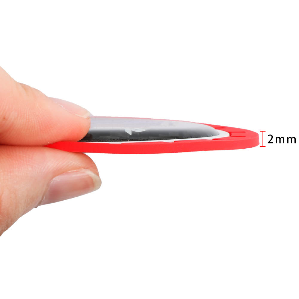 Brand New 2PCS Dodge Real Carbon Fiber Car Cup Holder Pad Water Cup Slot Non-Slip Mat Universal