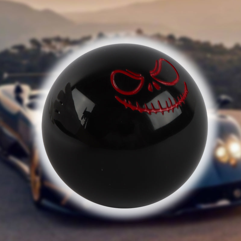 BRAND NEW JDM Ghost Smile Face Ball Black Manual Gear Stick Shift Knob Shifter Universal M8 M10 M12