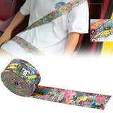 Brand New Stickerbomb 3.6M Harness 3 Point Auto Car Front Safety Retractable Seat Belt