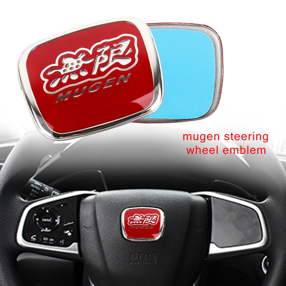 Brand New Red Mugen Steering Wheel JDM Emblem For Honda