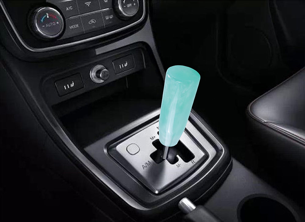 Brand New 12CM Universal Pearl Long Teal Stick Manual Car Gear Shift Knob Shifter M8 M10 M12