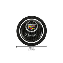 Load image into Gallery viewer, Brand New 2PCS CADILLAC Real Carbon Fiber Car Cup Holder Pad Water Cup Slot Non-Slip Mat Universal