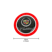 Load image into Gallery viewer, Brand New 2PCS Cadillac Real Carbon Fiber Car Cup Holder Pad Water Cup Slot Non-Slip Mat Universal