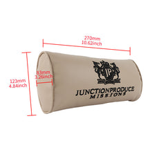Load image into Gallery viewer, Brand New 2PCS Embroidery JP Junction Produce Vip Car Neck Rest Pillow Beige Headrest Cushion