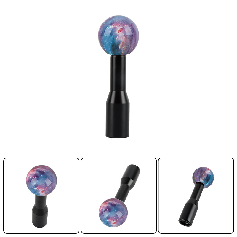 Brand New Universal Star Galaxy Manual Gear Stick Shift Knob M8 M10 M12 & Black Shifter Extender Extension