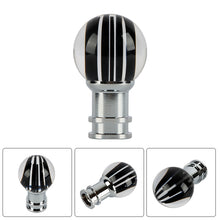Load image into Gallery viewer, Brand New Universal Jdm Round Ball Crystal Clear Black Stripes Manual Car Racing Gear Shift Knob Shifter M12 M10 M8
