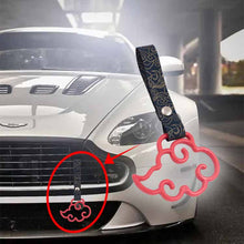 Load image into Gallery viewer, Brand New Cloud Handle Red JDM TSURIKAWA Ring Subway Train Bus Black Handle Strap Charm Drift