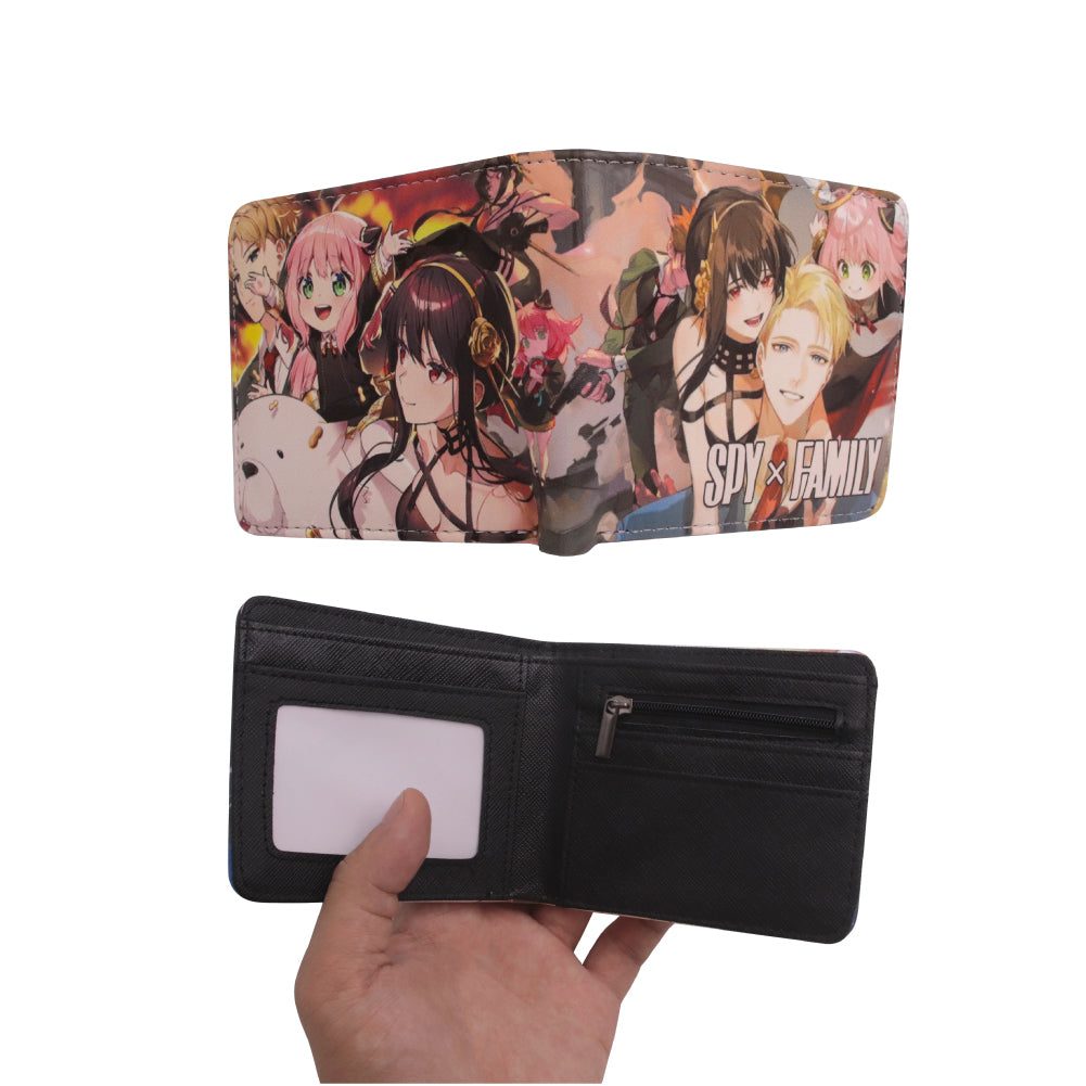 Brand New Unisex SPY X Family Anya Forger Anime Purse Short Bifold Fashion Leather Wallet