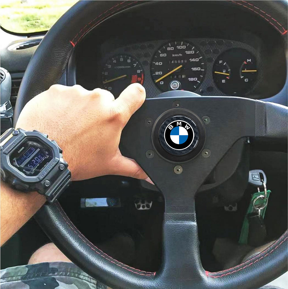 Brand New Universal BMW Car Horn Button Black Steering Wheel Horn Button Center Cap