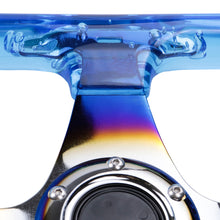 Load image into Gallery viewer, Brand New JDM Universal 6-Hole 326mm Vip Blue Crystal Bubble Burnt Blue Steering Wheel