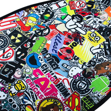 Load image into Gallery viewer, Brand New 4PCS UNIVERSAL JDM STICKERBOMB Racing Fabric Car Floor Mats Interior Carpets