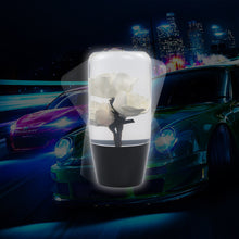 Load image into Gallery viewer, Brand New 1PCS Universal 10CM JDM Clear White Real Flowers Manual Car Black Base Racing Stick Shift Knob M8 M10 M12