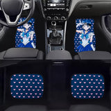 Brand New 4PCS UNIVERSAL ANIME SAILOR MERCURY Racing Fabric Car Floor Mats Interior Carpets