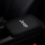 BRAND NEW UNIVERSAL JEEP Car Center Console Armrest Cushion Mat Pad Cover Embroidery
