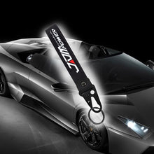 Load image into Gallery viewer, BRAND New JDM POWER Black Racing Keychain Metal key Ring Hook Strap Lanyard Universal