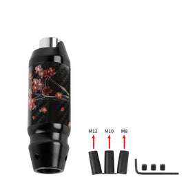 Brand New Universal Sakura Flower Real Carbon Fiber Black Aluminum Automatic Transmission Racing Gear Shift Knob