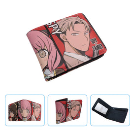 Brand New Unisex SPY X Family Anya Forger Anime Purse Short Bifold Fashion Leather Wallet