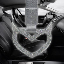 Load image into Gallery viewer, Brand New Devil Demon Heart Silver Glitter JDM TSURIKAWA Ring Subway Train Bus Handle Strap Charm Drift
