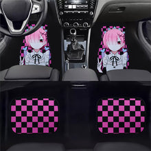 Load image into Gallery viewer, Brand New 4PCS UNIVERSAL ANIME HENTAI Racing Fabric Car Floor Mats Interior Carpets