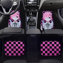 Load image into Gallery viewer, Brand New 4PCS UNIVERSAL ANIME HENTAI Racing Fabric Car Floor Mats Interior Carpets