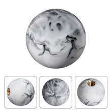 Load image into Gallery viewer, BRAND NEW UNIVERSAL JDM Pearl Round Starball White/Black Manual Gear Stick Shift Knob Lever Shifter M8 M10 M12