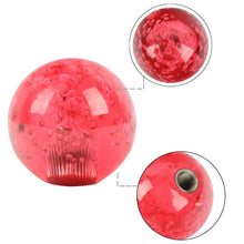 Load image into Gallery viewer, BRAND NEW UNIVERSAL V2 CRYSTAL BUBBLE RED ROUND BALL SHIFT KNOB MANUAL CAR RACING GEAR UNIVERSAL