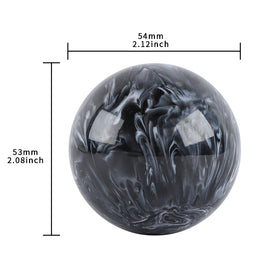 BRAND NEW UNIVERSAL JDM Pearl Round Starball Black/White Manual Gear Stick Shift Knob Lever Shifter M8 M10 M12