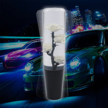 Load image into Gallery viewer, Brand New 1PCS Universal 20CM JDM Clear White Real Flowers Manual Car Black Base Racing Stick Shift Knob M8 M10 M12