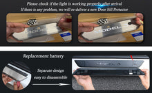Load image into Gallery viewer, Brand New 4PCS Tesla Model 3 2017-2022 Door Sill Protector with LED Light Front/Rear Illuminated Door Sill, Magnetically Anti-Scratch