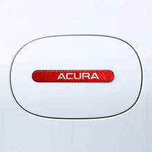 Load image into Gallery viewer, Brand New 2PCS Acura Real Carbon Fiber Red Car Trunk Side Fenders Door Badge Scratch Guard Sticker