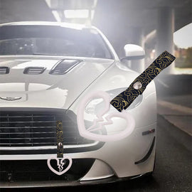 Brand New Broken Heart White JDM TSURIKAWA Ring Subway Train Bus Handle Strap Charm Drift