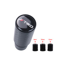Load image into Gallery viewer, Brand New Universal TRD Black Real Carbon Fiber Racing Gear Stick Shift Knob For MT Manual M12 M10 M8